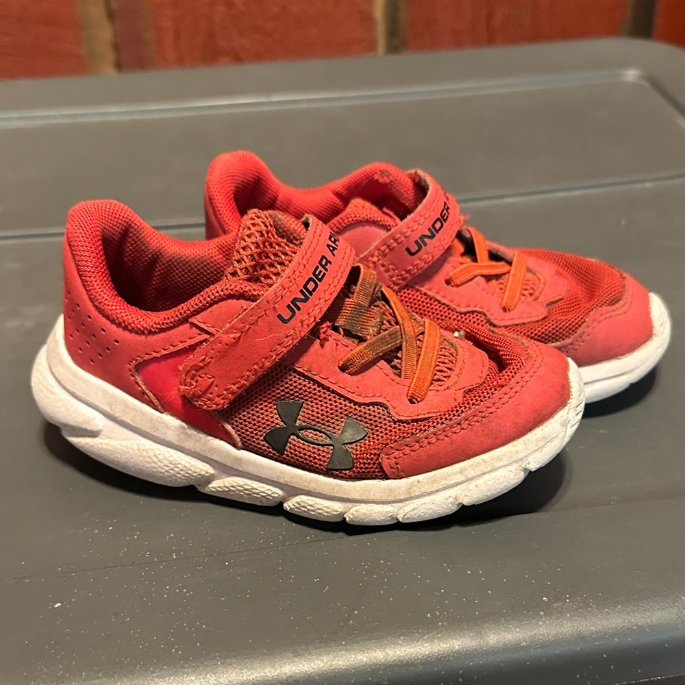 Under Armour Kids Bright Red Sneakers